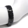 <img src=" Magnetic Bracelet  Novoa Men's Quad-Element Black  B422QD .png" alt="casual magnetic therapy jewelry   Front view         ">