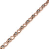 <img src=" womens silver stainless & gold color magnet bracelet .png" alt="casual magnetic therapy jewelry   side view Magnetic  bracelet Jewelry Novoa Women 's  Rose Gold  B185QM-0">