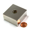 Neodymium Block Countersunk Magnet