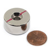 Neodymium Disc Magnet w/#12 Countersunk