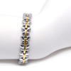 <img src=" womens silver stainless & gold color magnet bracelet .png" alt="casual magnetic therapy jewelry  strong  side view">magnetic bracelet,magnetic therapy bracelet,magnetic bracelets, magnetic weight loss bracelet, bio magnetic