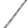Quad-Element Silver Stainless Steel Magnetic Butterfly Bracelet
