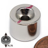 1/2"x 3/8" Neodymium Disc Magnet w/6 Countersunk Hole on Both Sides