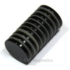 Side view of N50 Neodymium Disc Magnet showcasing its 1/8" thickness and epoxy coating