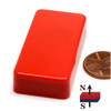Durable Magnetic Hold with Red Domino Magnets