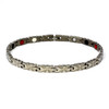 Magnetic Therapy Ankle Bracelet By Novoa, Women's Magnetic Ankle Bracelet in Silver Steel 12,800 Gauss