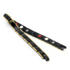 Magnetic Bracelet Novoa Women 's Titanium Germanium Gold & Frosted Black with Satin Accents - B561JD