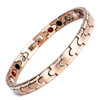 Magnetic Bracelet Novoa Women's Quad-Element Stainless Titanium Two-Tone Rose Gold - B101QM
