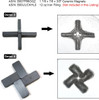 C8 grade ceramic block magnet demonstrating 4 lbs pull force holding metal