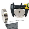 1-1/2" x 3/8" Neodymium Rare Earth Disc Magnet w/ #10 Countersink on Both Sides