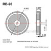magnetic round base