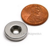 Disc Magnet with #6 Countersunk Holes