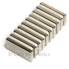 Stacked 120C high temp N50H rare earth bar magnets magnetized through 1/8 inch thickness