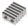 N42 Neodymium Magnet with Holes for #6 Screw