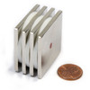 Slim 1/8 inch Profile Square Neodymium Magnet for Flush Mounting