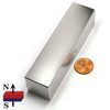 4"X1"X1" Grade N45 Block Neodymium Magnets