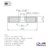 round magnet magnet technical drawing