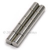 Side view of N50 Neodymium Cylinder Magnet showcasing size and round shape