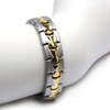 <img src=" Magnetic Bracelet Novoa Titanium.png" alt="Magnetic Bracelet Novoa Titanium Men's Satin With Gold Accent  ">