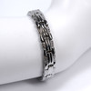 <img src=" womens  magnet bracelet .png" alt="casual magnetic therapy jewelry  titanium hammered strong  top view  Magnetic bracelet Novoa Women 's  Silver Heart Magnetic B185   ">