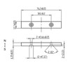 Countersunk Neodymium Magnet technical drawing
