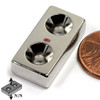 N42 Neodymium Bar Magnet 1x1/2x1/4 Inch with 18 LB Pull