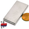 N45 neodymium block magnet 2x1x3/16 with #8 countersunk holes
