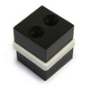 N42 1"x1"x1/2" Neodymium Rare Earth Block Magnet w/ 2 #8 Countersinks Epoxy Coated