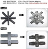 Therapeutic grade C8 ferrite magnets 50-pack - strong ceramic blocks for pain relief and wellness applications