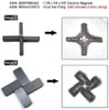 Ferrite Magnets, C8, Ceramic Magnets, Domino Magnets, 1 7/8 x 7/8 x3/8", Experiment with Iron Filings