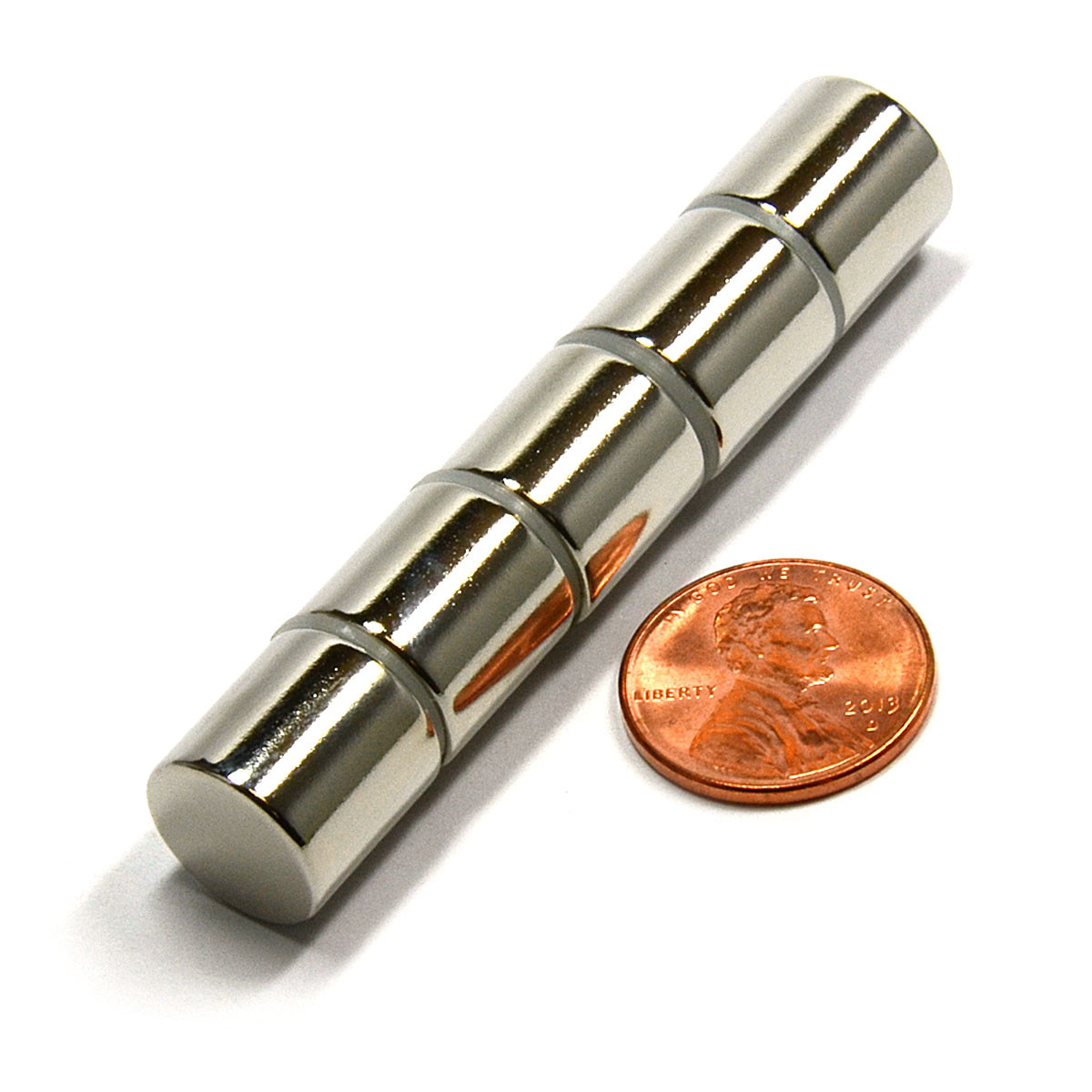 N42 Neodymium Cylinder Magnet 1/2"x1/2" Diametrically Magnetized (ND040-42NMS)