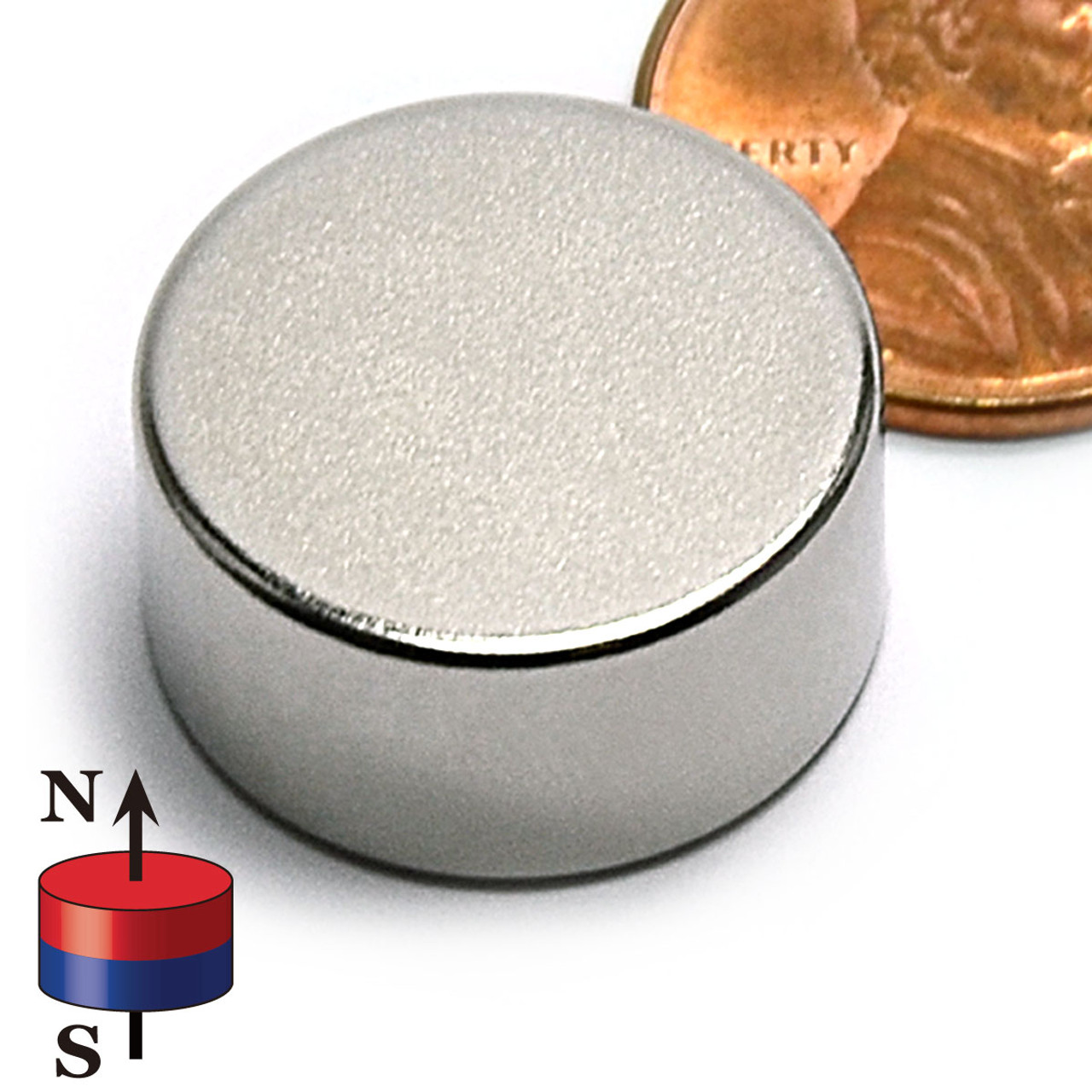 Neodymium Disc Magnet 3/4X3/8" Ni Coated