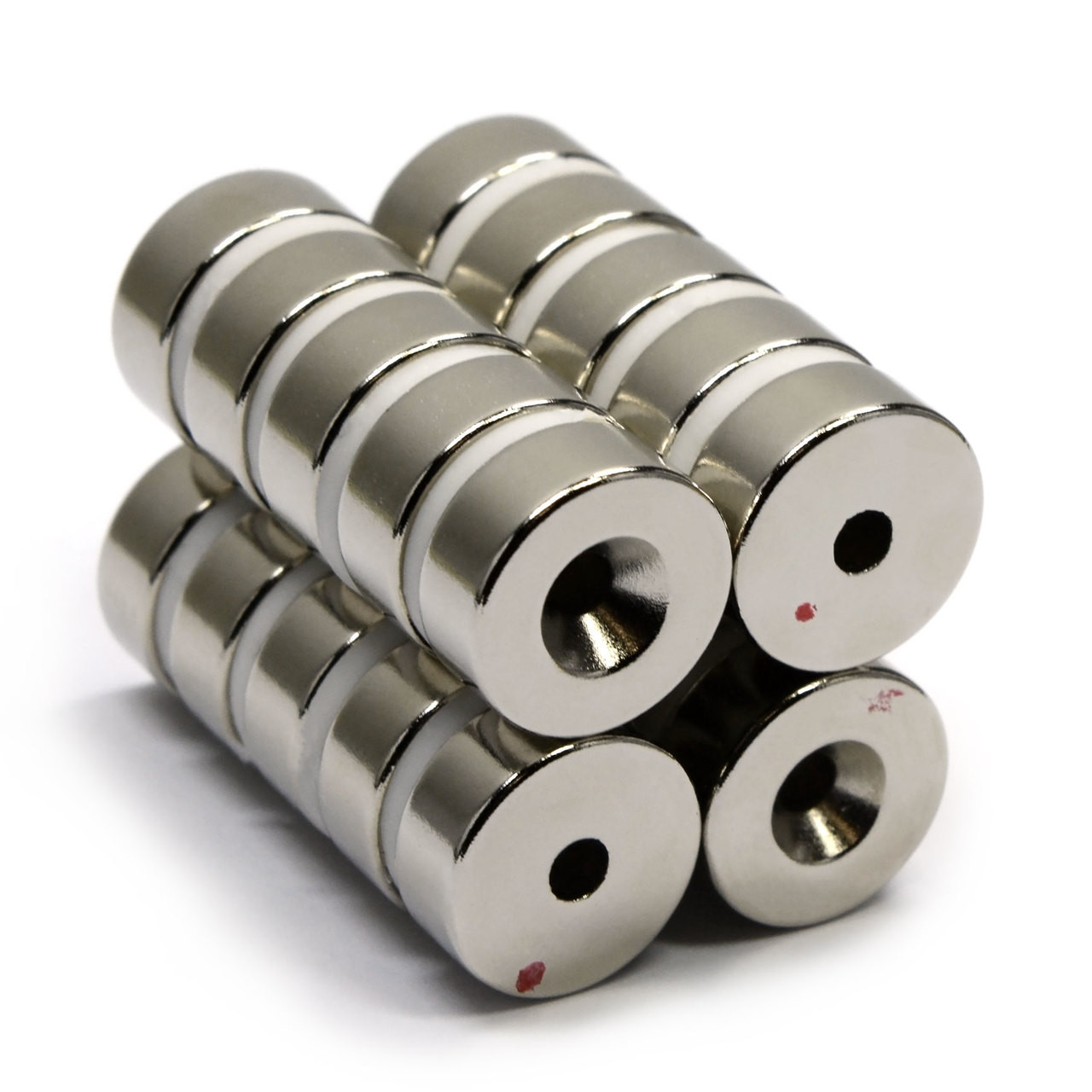 Strong N52 Magnet 5/8x1/4 16 lb Pull in Craft Project with Hole