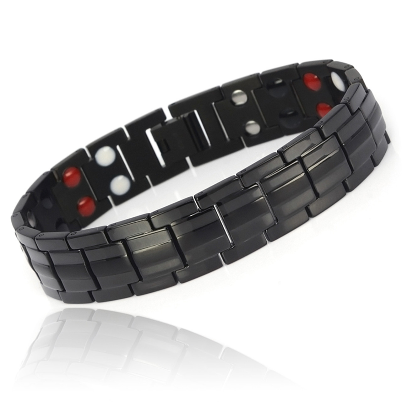 magnetic-bracelet-jewelry   Gloss Black Magnetic Bracelet B246QD