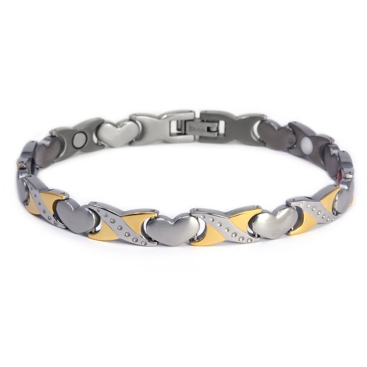 <img src=" womens silver & Gold  magnet bracelet .png" alt="Magnetic Bracelet Jewelry Gold Magnetic Bracelet -  B428J       ">Magnetic Bracelet Jewelry Gold Magnetic Bracelet -  B428J