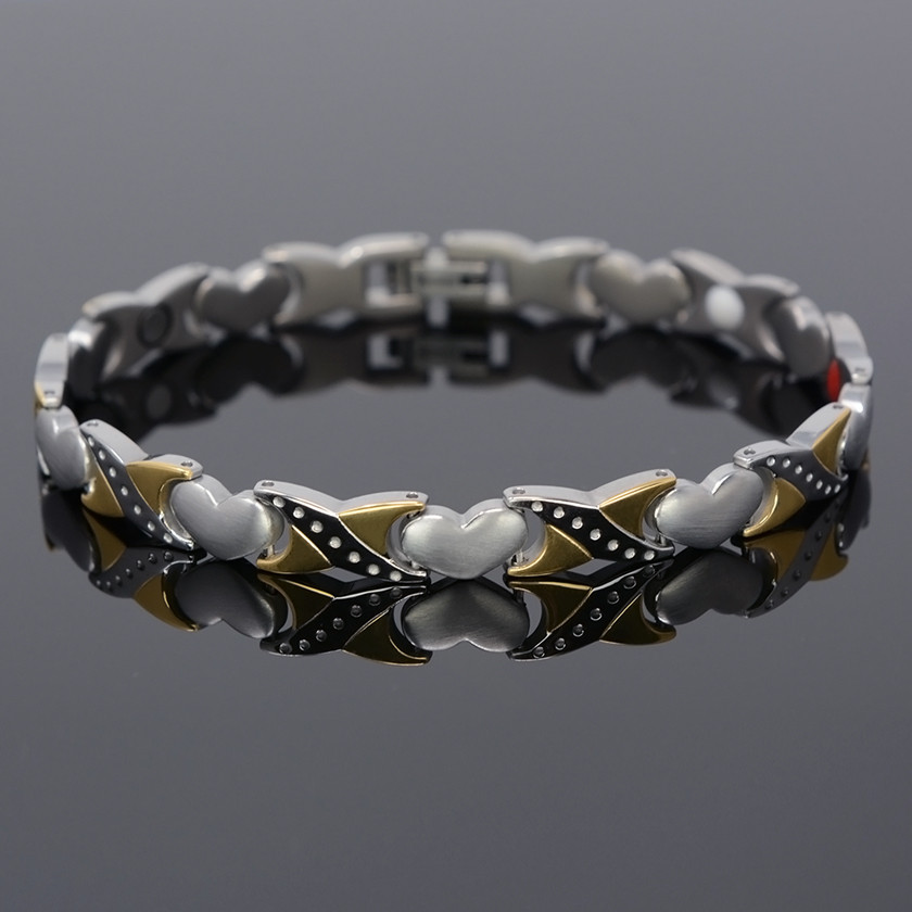 Magnetic Bracelet Jewelry Gold Magnetic Bracelet -  B428J