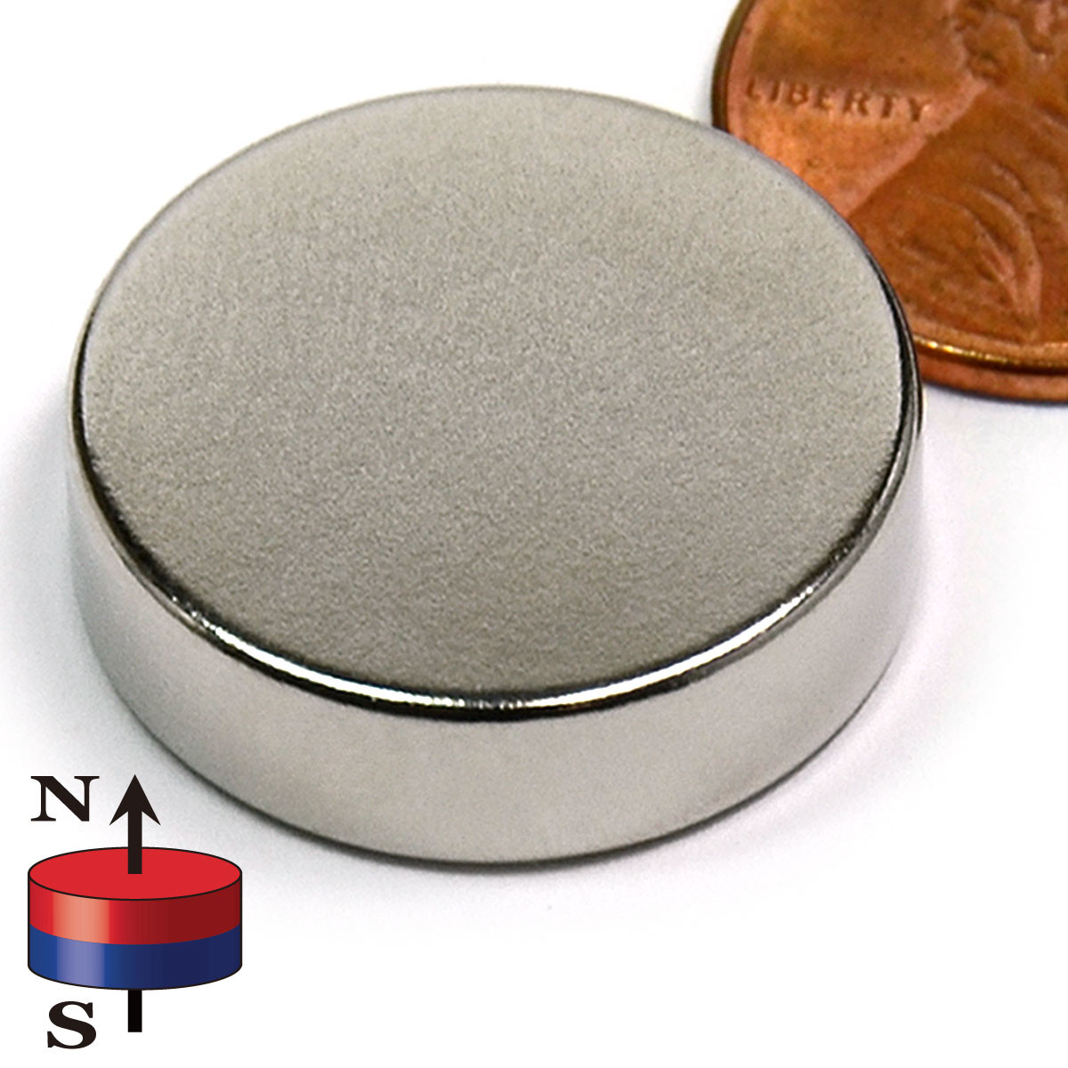 NdFeB Rare Earth Disc Magnet 7/8X1/4"