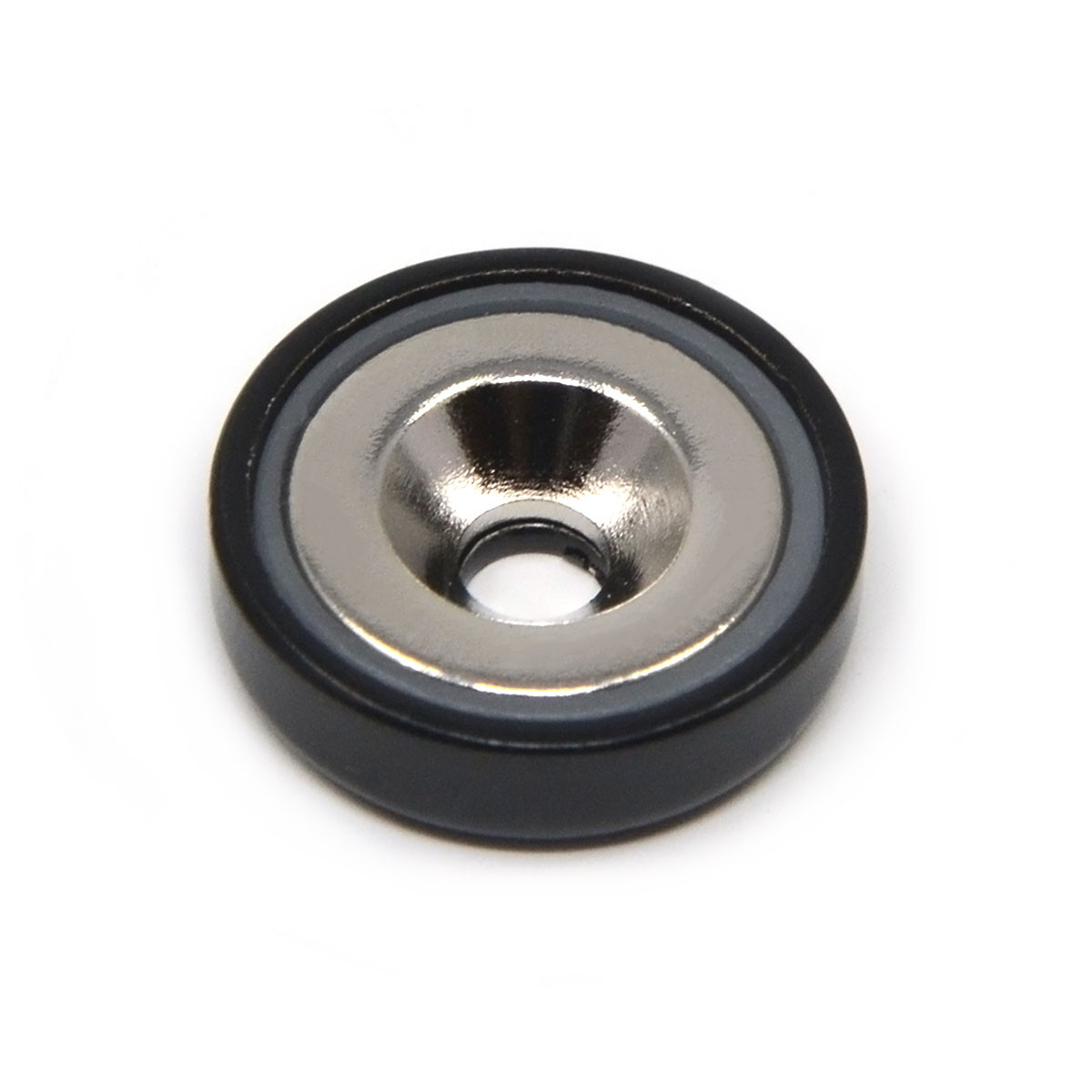 Durable 5/8 Inch Cup Magnet with Countersunk Hole and Epoxy Coating