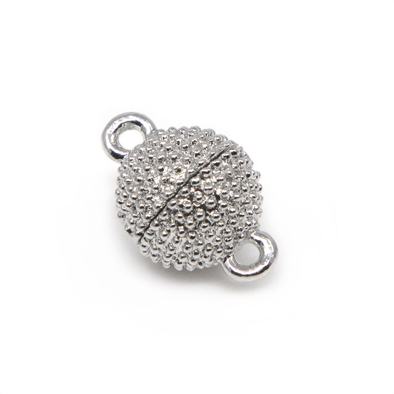 Bracelet Clasp Silver Magnetic Pumpkin Neodymium (CK-033)