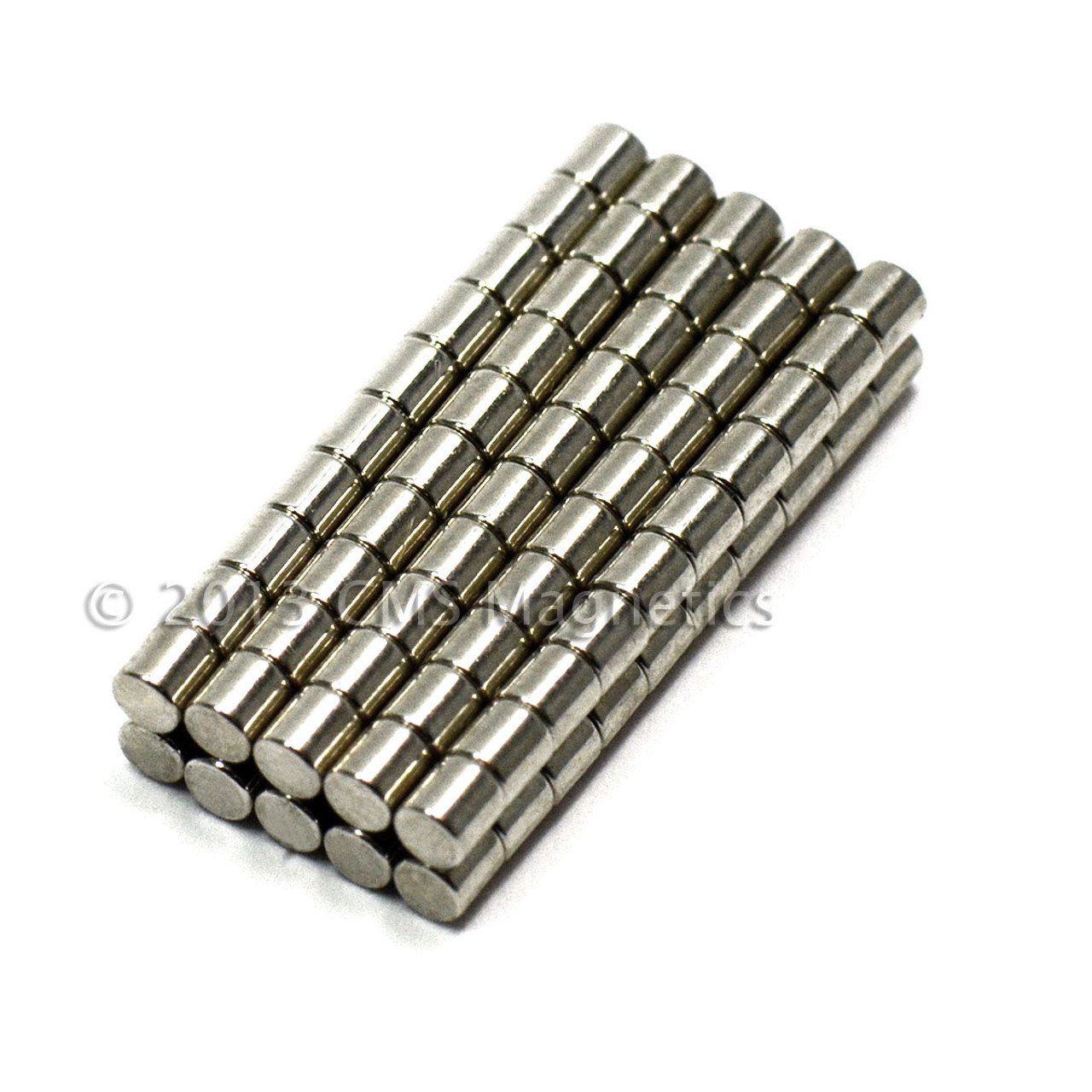 N45 Neodymium Cylinder Magnet | 0.095"x0.1" Size | High Strength & Durable Coating for Industrial & Craft Use