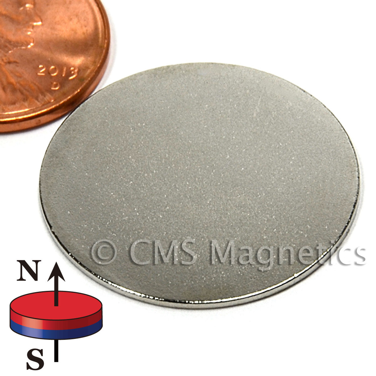 1X1/32" NdFeB Rare Earth Magnet N45 disc magnet, N45 Disc Magnets