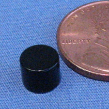 N52 Neodymium Cylindrical Magnet Dia 1/4"x0.2" Epoxy Coated