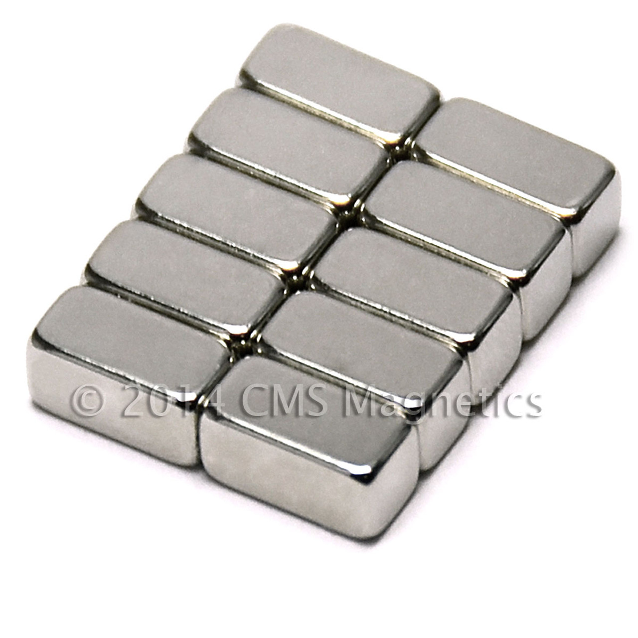 ALEKO 10MG52R12X3 Multipurpose Small Rectangular Neodymium Magnet