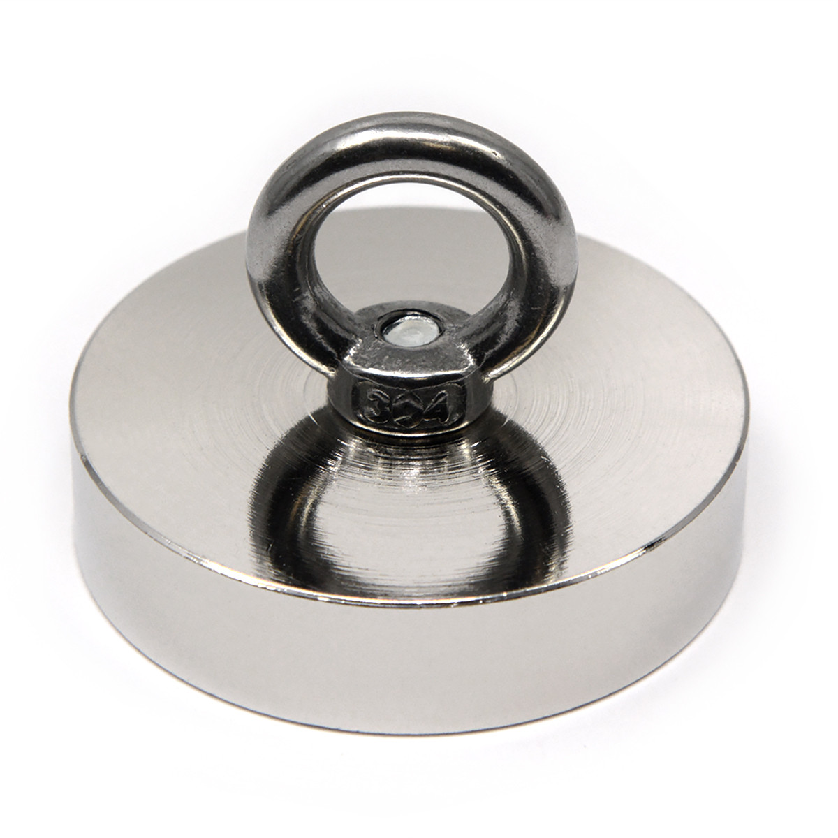 Pair of 150 LB Cup Magnets, Dia 1.89 inch, Moon Shade Design with Anchor Bolts, Made with High-Quality Neodymium - 2 Sets