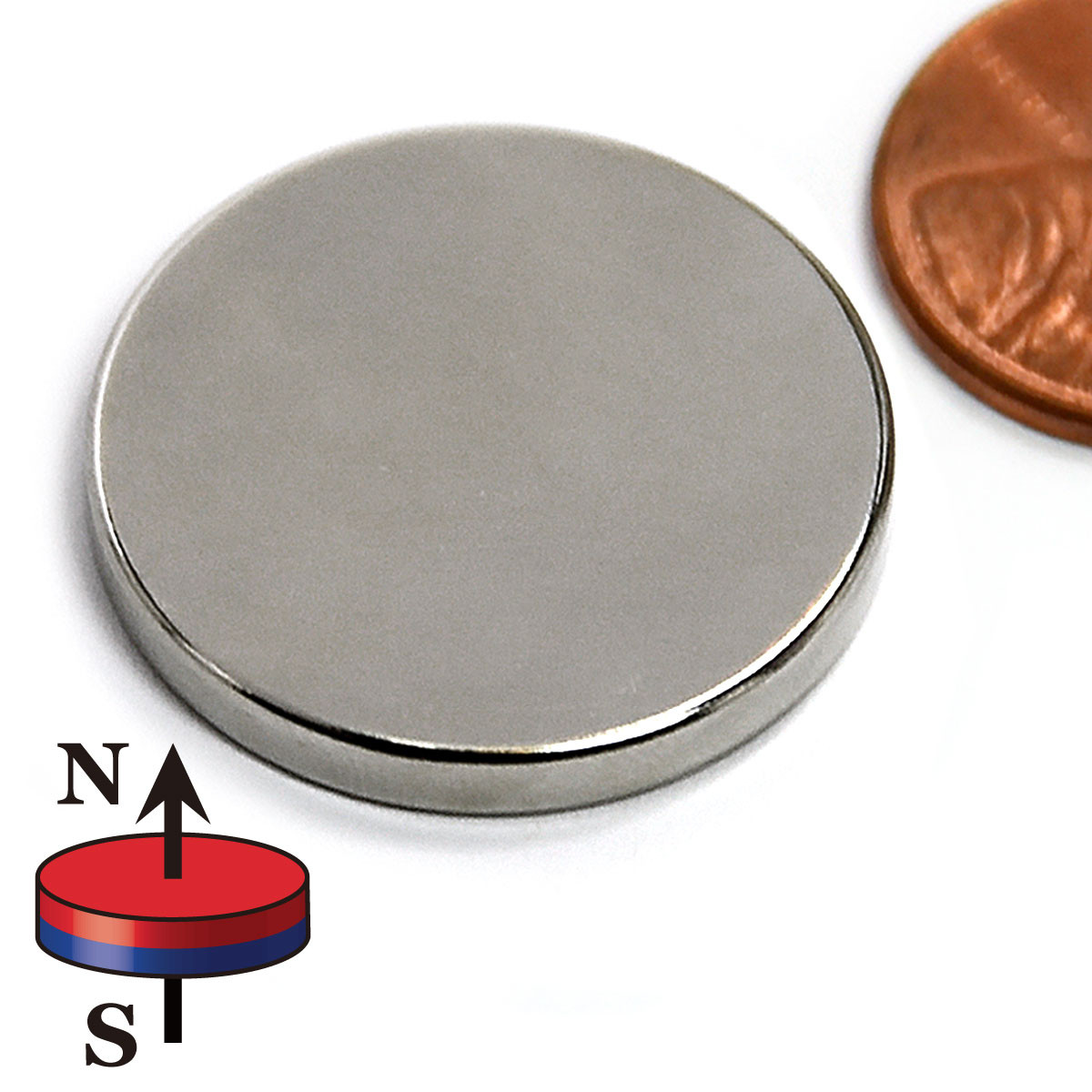 1x1/8" N50 Disc Neodymium Magnet