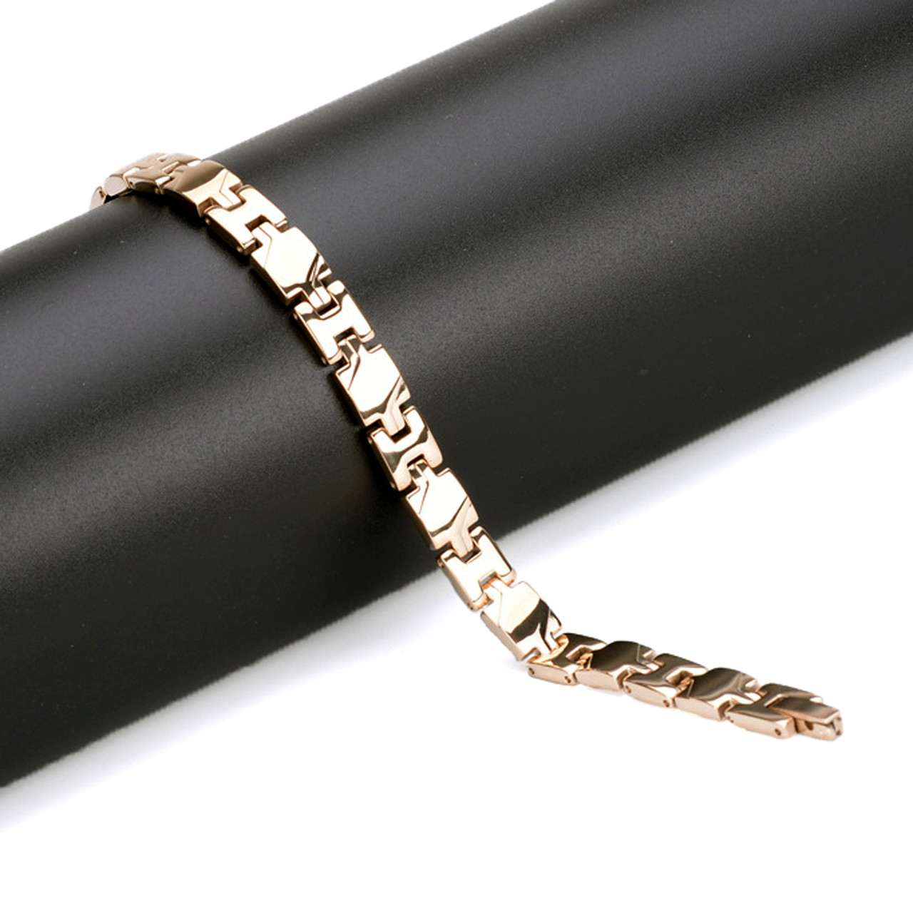 Magnetic Bracelet Novoa Women's Quad-Element Elegant Stainless Titanium  Rose Gold - B184QM