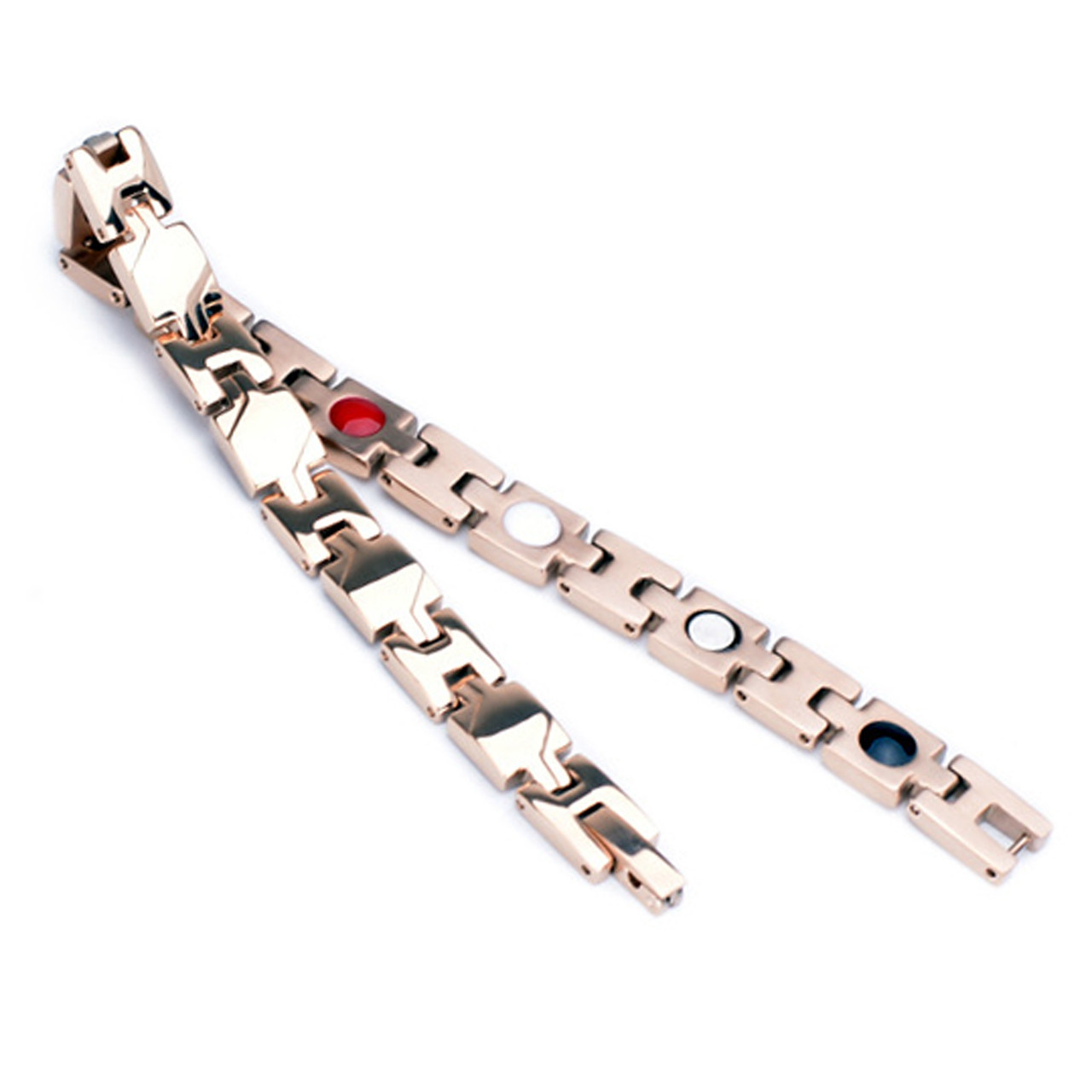 Magnetic Bracelet Novoa Women's Quad-Element Elegant Stainless Titanium  Rose Gold - B184QM