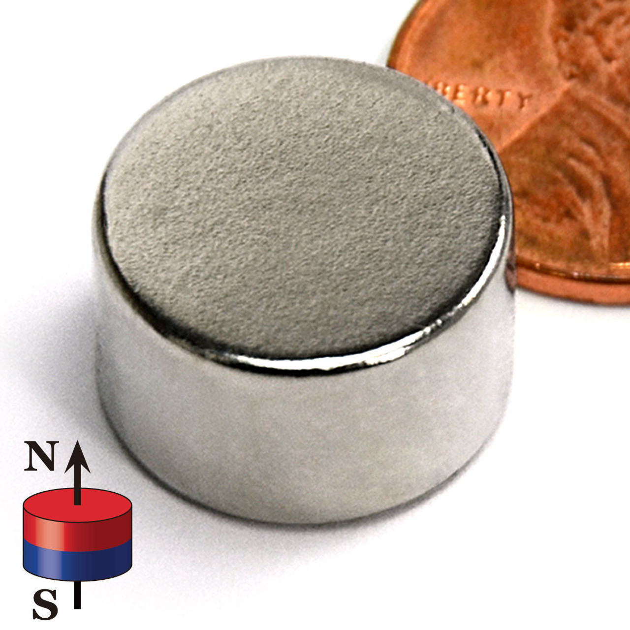 N52 Neodymium Disc Magnet Dia 9/16x3/8 Inch