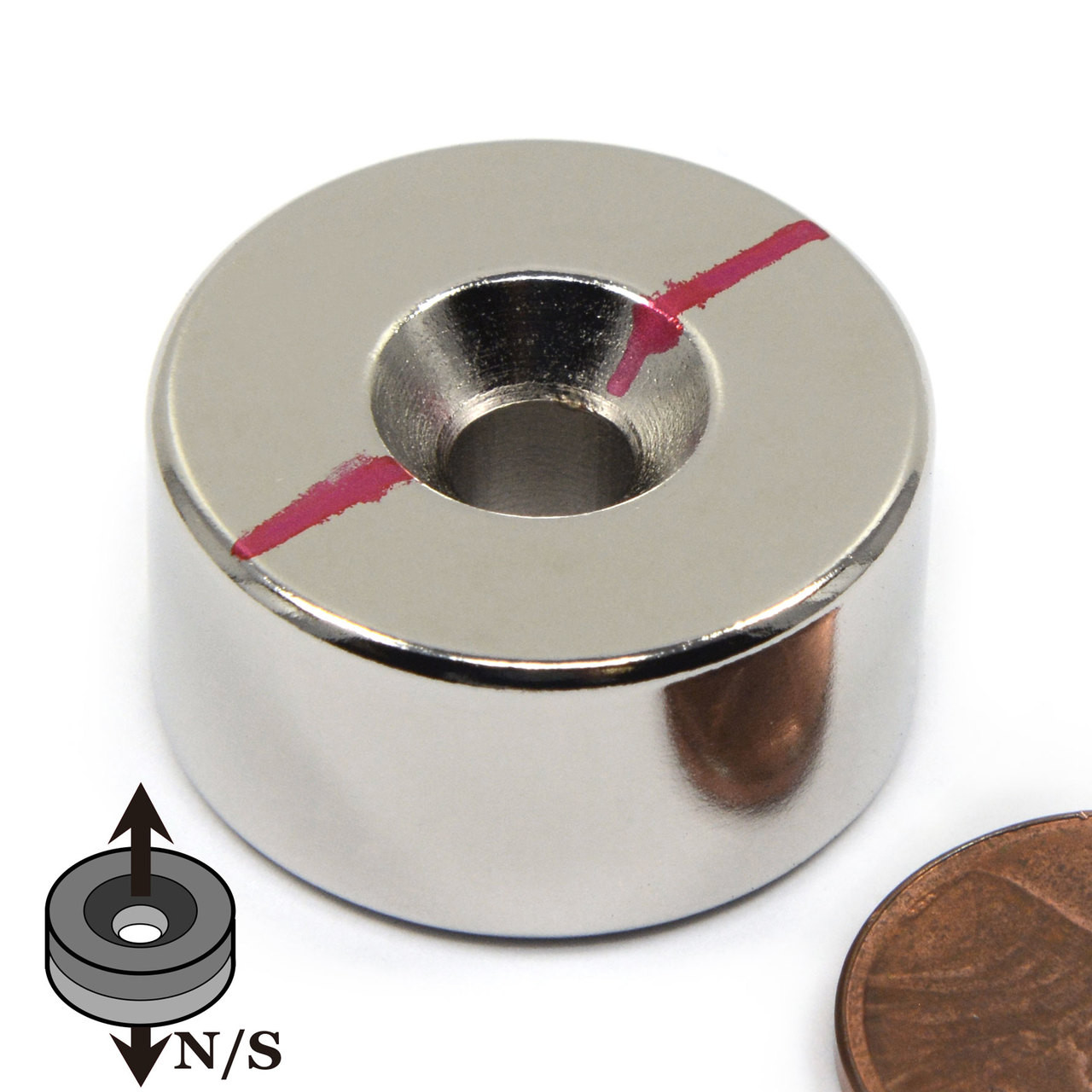 N52 Disc Magnets | Neodymium Disc Magnets | Countersunk Rare Earth Disc  Magnets