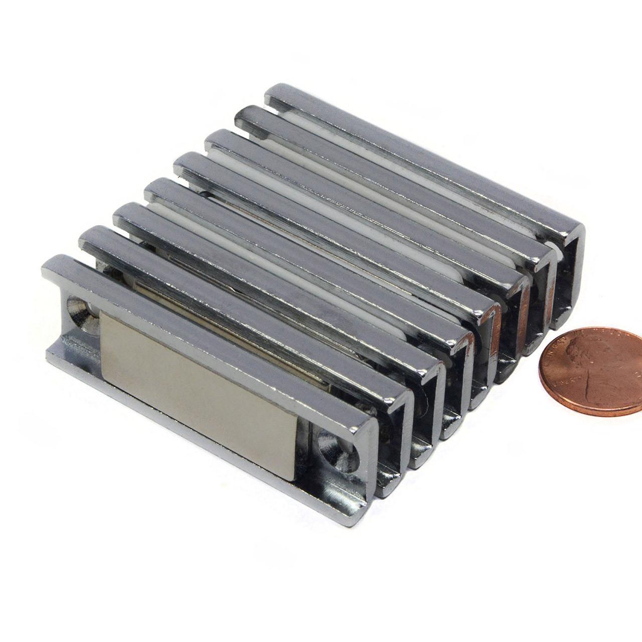 Strong Pot Magnets - Neodymium Channel Magnets for Industrial Use 2.25x3/4x1/4"